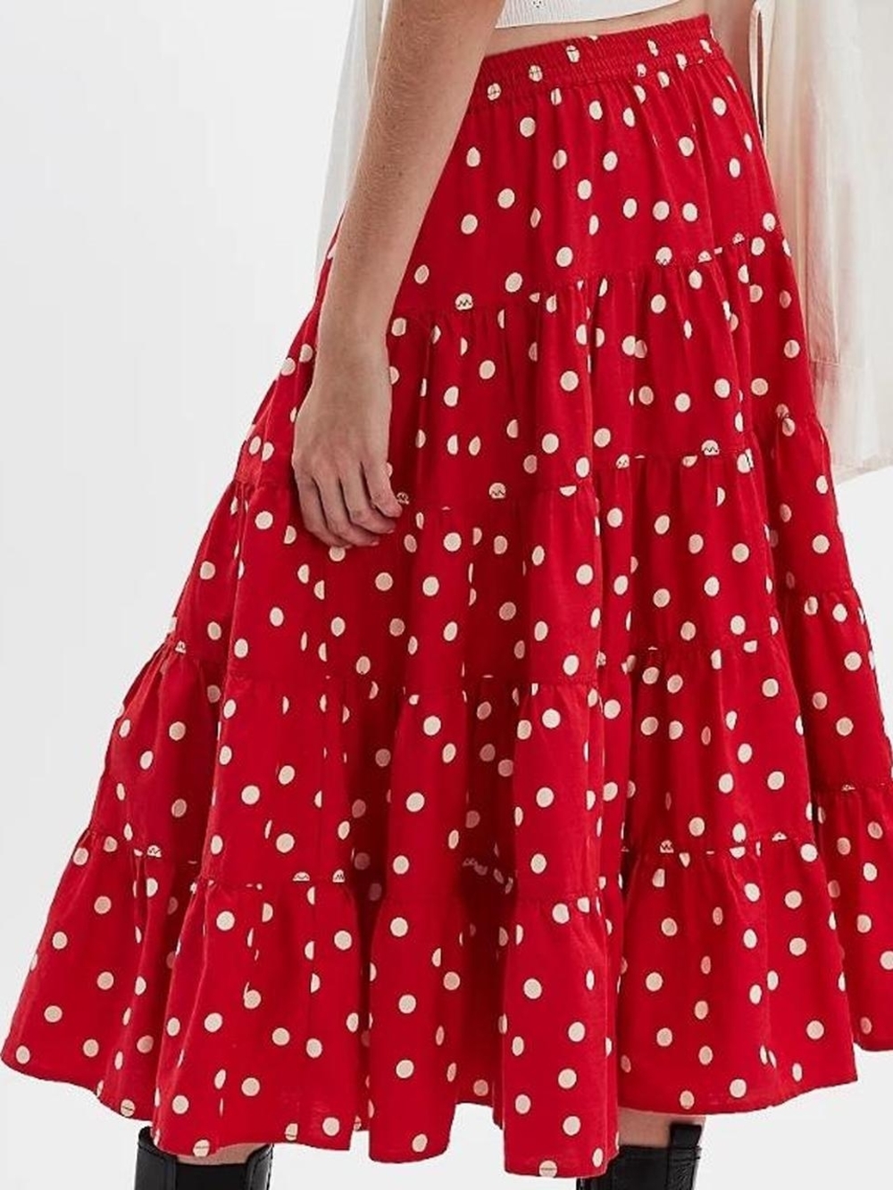 Free People Full Swing Printed Midi Skirt Sz XS NWOT